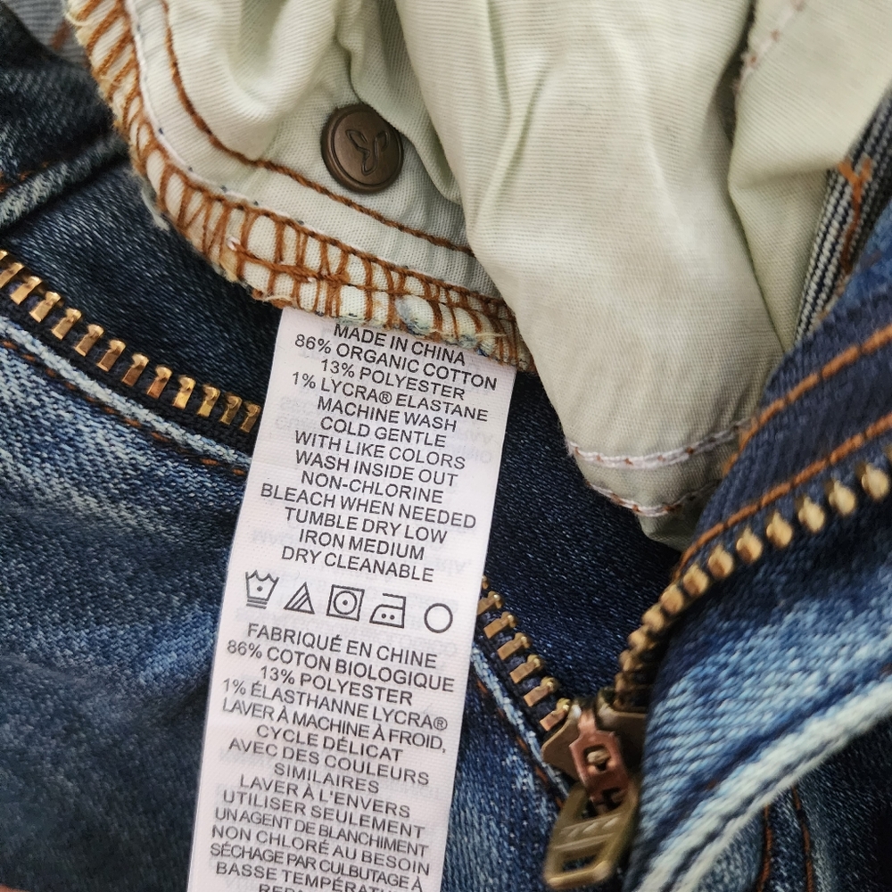 Prana Organic Cotton Sienna Skinny‎ Jeans In True Blue Size 30 NWT - Picture 11 of 11